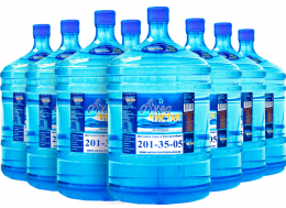 Вода "Аква чистая" 8 бутылей по 19л.