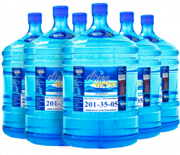 Вода "Аква чистая" 6 бутылей по 19л.