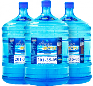 Вода "Аква чистая" 3 бутыли по 19л.