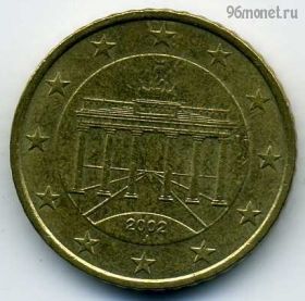 Германия 50 евроцентов 2002 J
