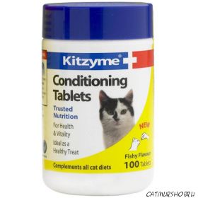 Kitzyme Cat Conditioning - Китзим 100 таблеток Витамины для кошек