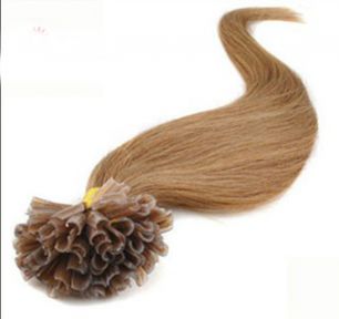 Натуральные волосы на кератиновой капсуле U-тип, №012 Golden Brown - 50 см, 100 капсул.