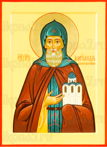Икона Александр Константинопольский (рукописная)