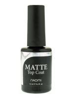 Матовый топ для гель-лака Naomi Gel MATTE Top coat Naomi, 12 мл