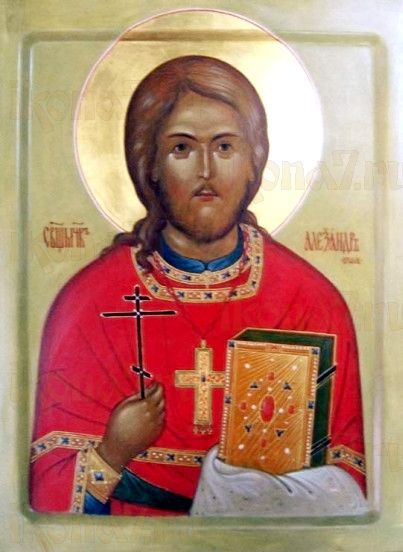 Икона Александр Крылов (рукописная)