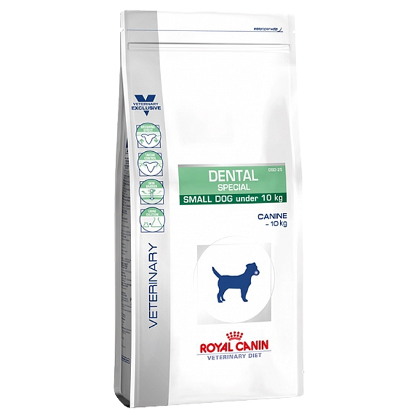 Корм сухой ROYAL CANIN DENTAL SPECIAL SMALL диета для собак до 10 кг для гигиены полости рта 2кг