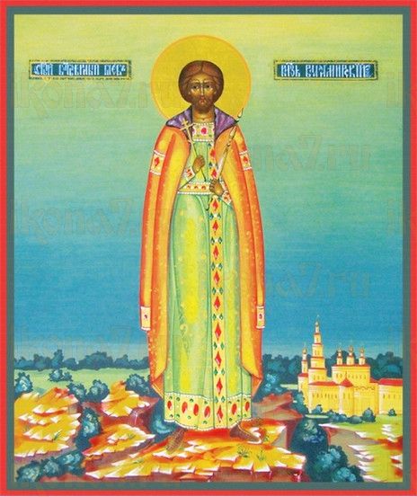 Икона Глеб Владимирский (рукописная)