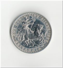 Британия 2 фунта 1999 UNC серебро, капсула