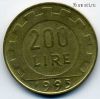 Италия 200 лир 1995