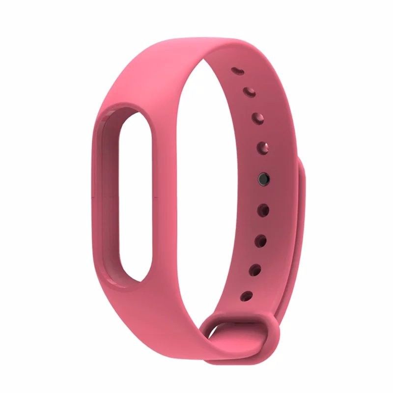 Силиконовый ремешок для Xiaomi Mi Band 2 (Розовый)