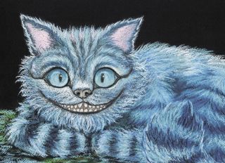 Почтовая открытка Чеширский кот