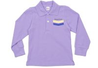 Рубашка-поло для мальчика сиреневая Мини Макси