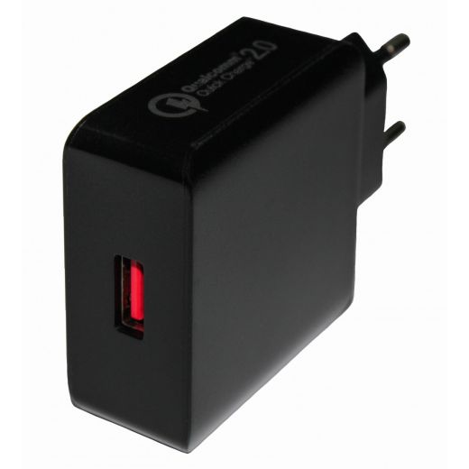Зарядное устройство Qualcomm Quick Charge 2.0 USB (5V-3A quick charge, 9V-2A, 12V-1.5A)