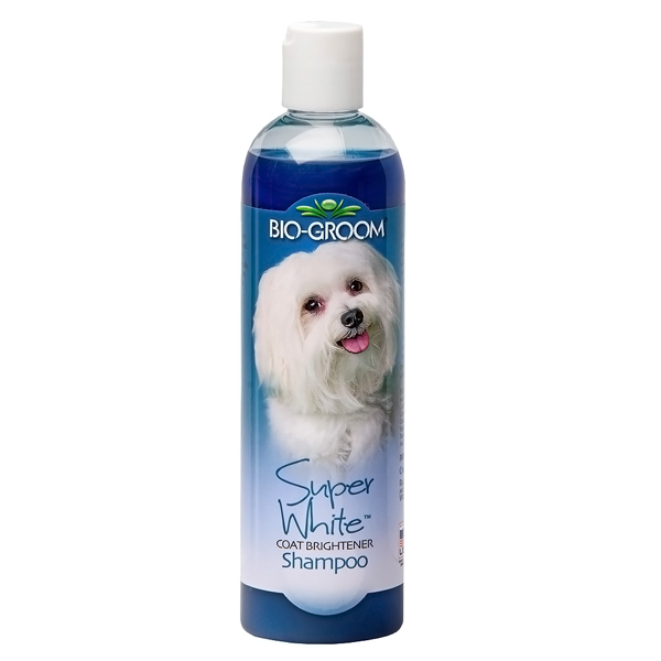 Шампунь BioGroom Super White Shampoo для светлой шерсти для собак 355мл