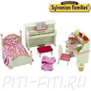 Sylvanian Families. Набор "Детская комната", бело-розовая