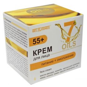 Белкосмекс Oils Natural Origin Крем для лица 55+ питание + омоложение 48г
