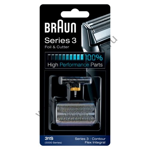 Сетка+режущий блок для бритвы Braun 5000 Series, 31S серебр.