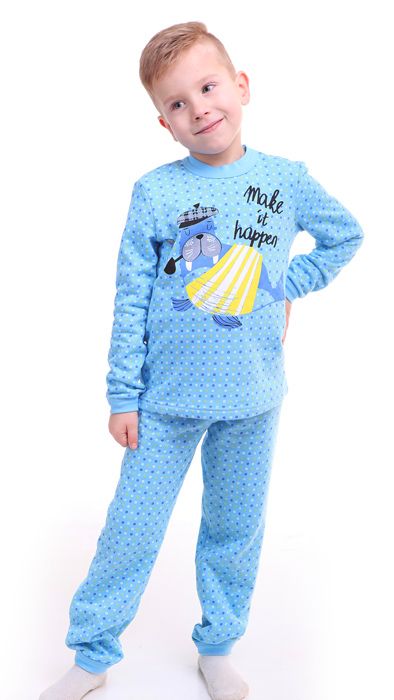 Голубая пижама для мальчика Будь что будет