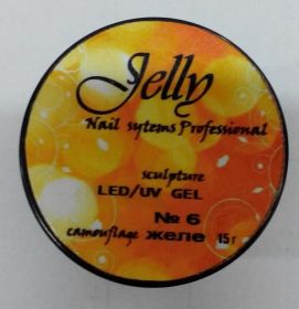 Гель желе Gelly LED UV GEL камуфляж №6 (15г)