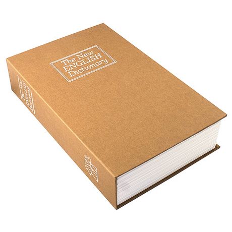Книга-сейф Английский словарь (коричневая, 24 см )