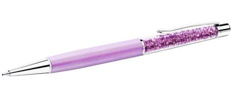Флешка Ручка шариковая с кристаллами розовая