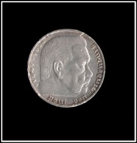 Германия 3 Рейх 5 марок 1937г. Оригинал . Серебро