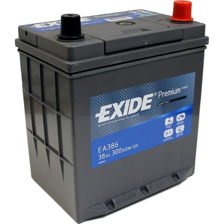 Автомобильный аккумулятор АКБ Exide (Эксайд) Premium EA386 38Ач о.п.