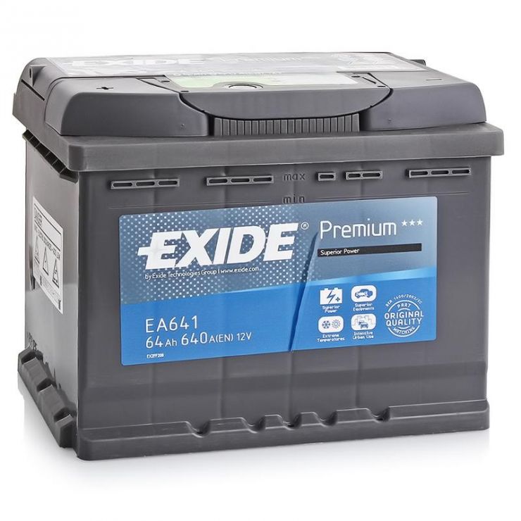 Автомобильный аккумулятор АКБ Exide (Эксайд) Premium EA641 64Ач п.п.