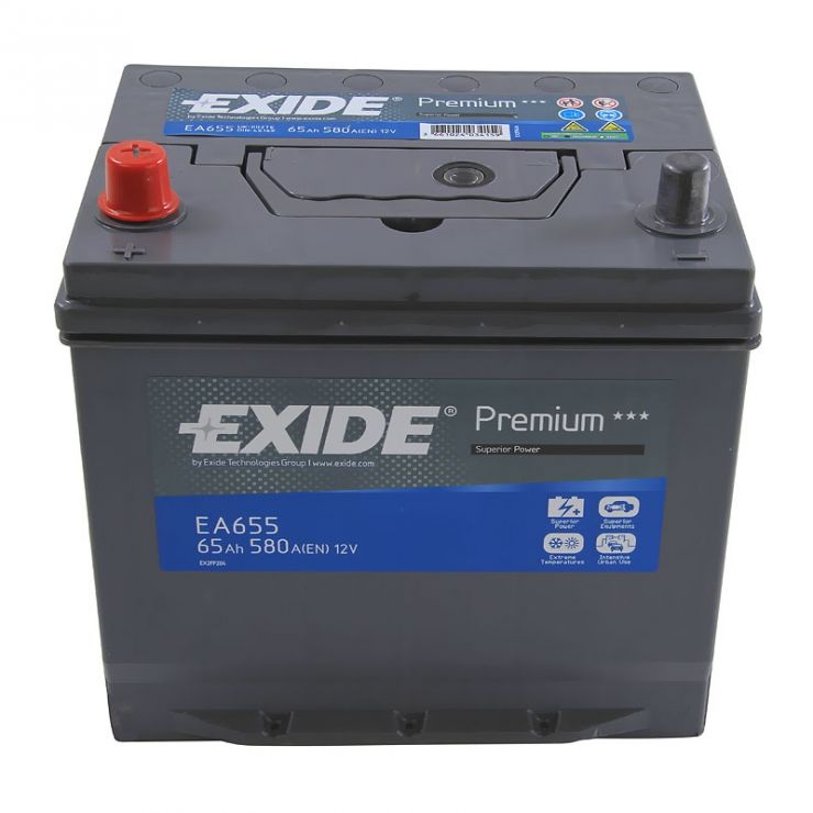 Автомобильный аккумулятор АКБ Exide (Эксайд) Premium EA655 65Ач п.п.