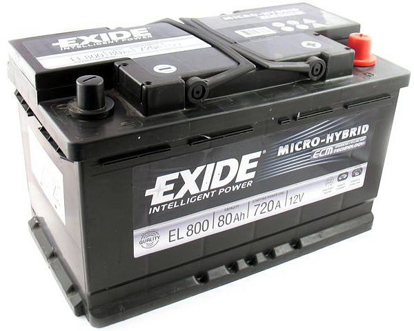 Автомобильный аккумулятор АКБ Exide (Эксайд) Start-Stop EFB EL800 80Ач о.п.
