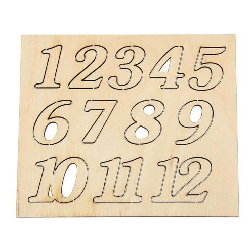 Набор для творчества "Цифры" для часов, 12 шт., h=2,5 см