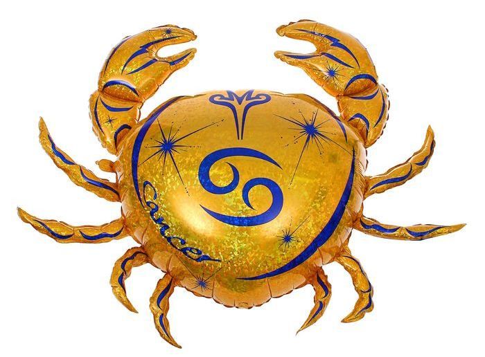 Знак Зодиака Рак фольгированный шар с гелием