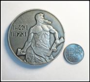 Настольная медаль. Сталинград 30 лет 1943-1973гг