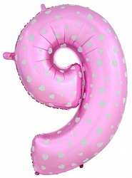 Фигура "9"  (102 см), розовый