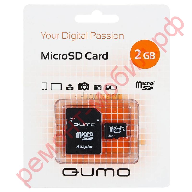 Карта памяти QUMO MicroSD 2Гб