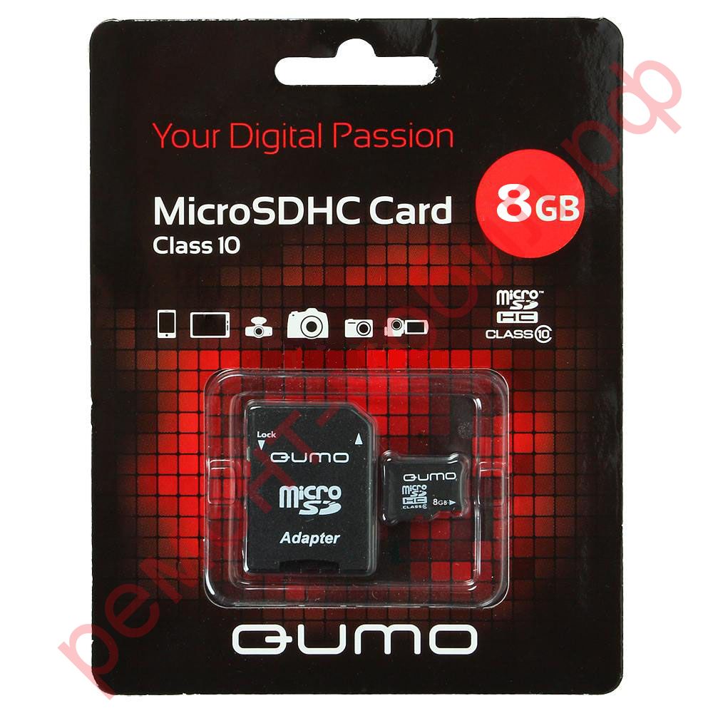 Карта памяти QUMO MicroSD 8 Гб