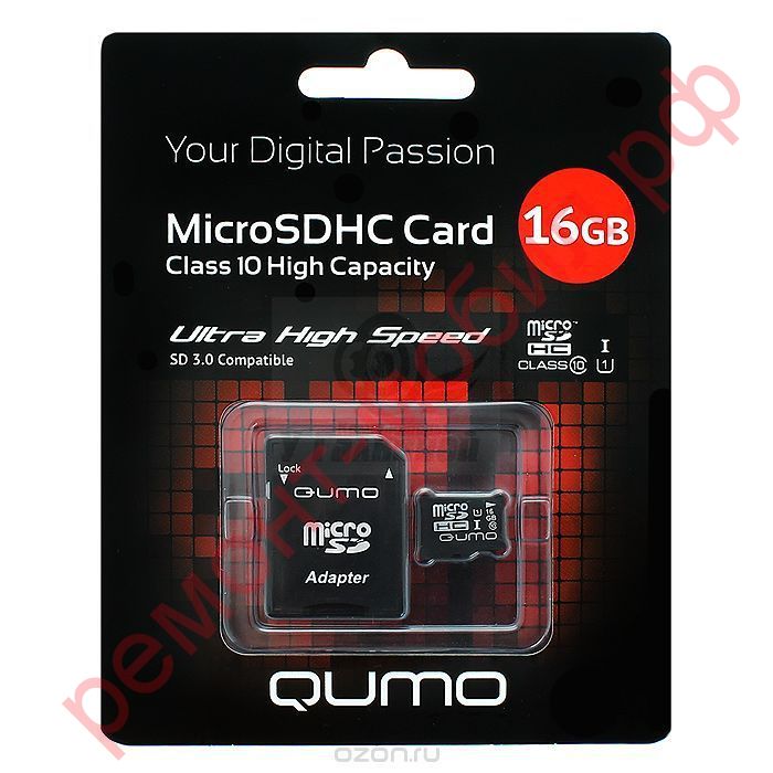 Карта памяти QUMO MicroSD 16 Гб