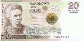 100 лет присвоения Нобелевской премии Марии Склодовской-Кюри  20 злотых Польша 2011