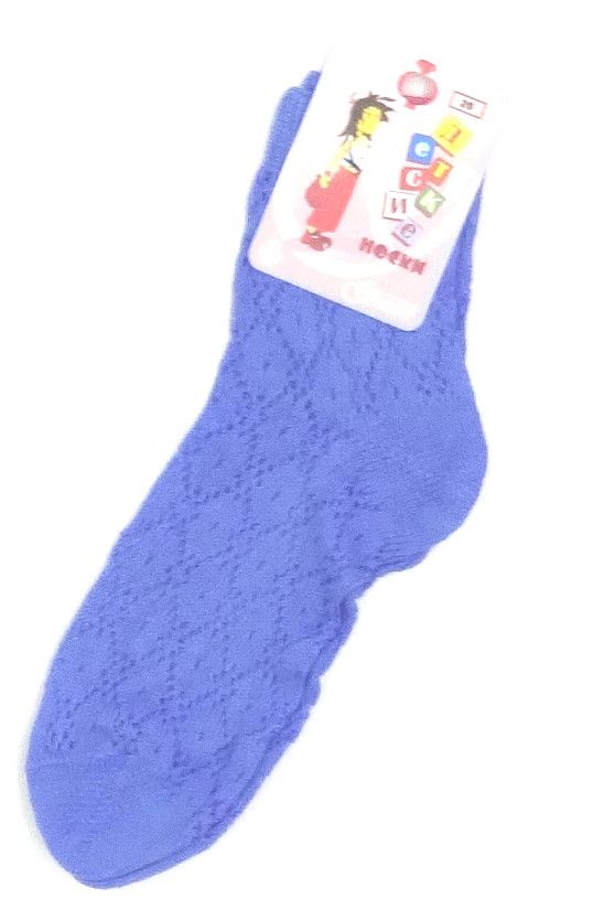 Синие ажурные носочки для девочки