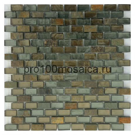 Loft Сooper. Мозаика серия GLASSTONE, размер, мм: 294*307*8  (ORRO Mosaic)
