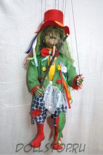 Чешская кукла-марионетка Водяной -  Vodník (Чехия, Praha, Hand Made, авторы  Ивета и Павел Новотные)
