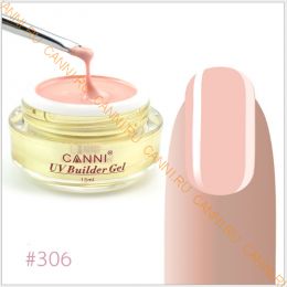 Моделирующий  гель-камуфляж Canni №306 Натуральный розовый UV Builder Gel Natural Pink