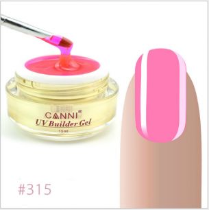 Моделирующий  гель-камуфляж Canni №315 Розовый UV Builder Gel Pink