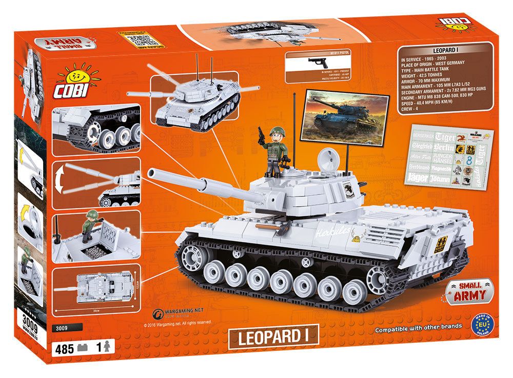 КОБИ World of Tanks - Танк Леопард 1 COBI-3009