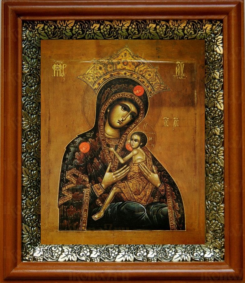 Арапетская икона Божьей Матери (19х22), светлый киот