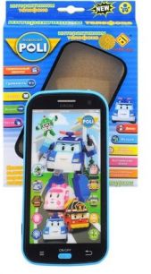 Интерактивный детский телефон "Робокар поли"