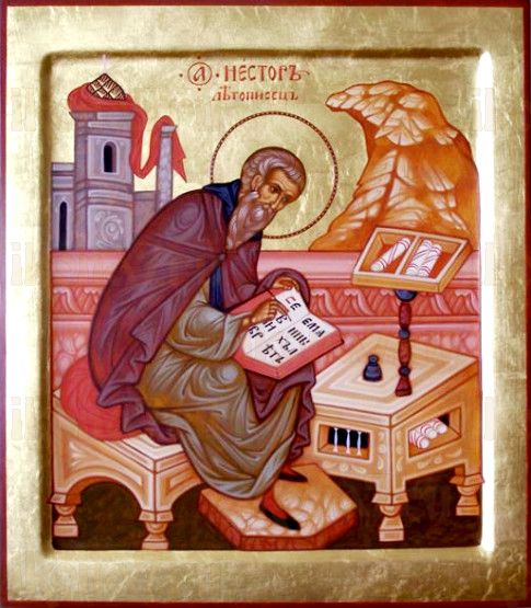 Икона Нестор Летописец (рукописная)
