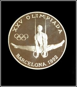 Андорра 20 динар 1988 Олимпиада Барселона 1992, серебро