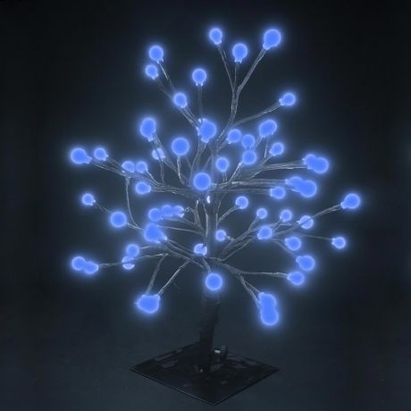 LED-Дерево настольное «Шарики», синее, 45см