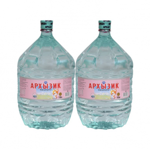 Вода Архызик 2 бутыли по 19 литров, пэт.